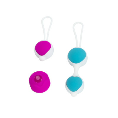 Bolas com Peso para Pompoar em Silicone Soft Touch e Alça de segurança - Pretty Love Kegel Ball