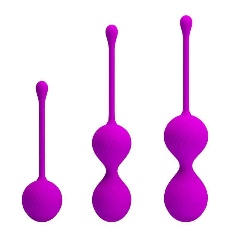 Kit de Pompoarismo com 3 Pesos em Silicone - Pretty Love Kegel Ball - 4
