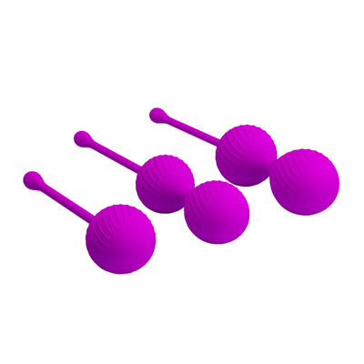 Foto 6 do produto Kit de Pompoarismo com 3 Pesos em Silicone - Pretty Love Kegel Ball