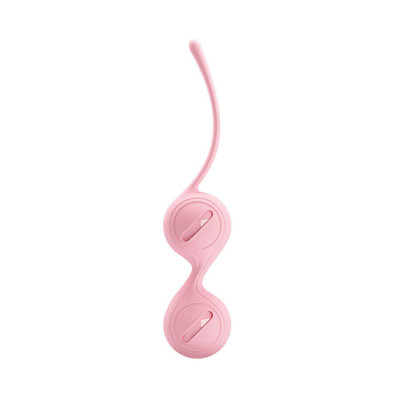 Foto 2 do produto Bolas para Pompoarismo em Silicone Aveludado no Formato Anatômico com Alça de Segurança - Pretty Love Kegel Tighten Up I | Disponível em 2 Cores