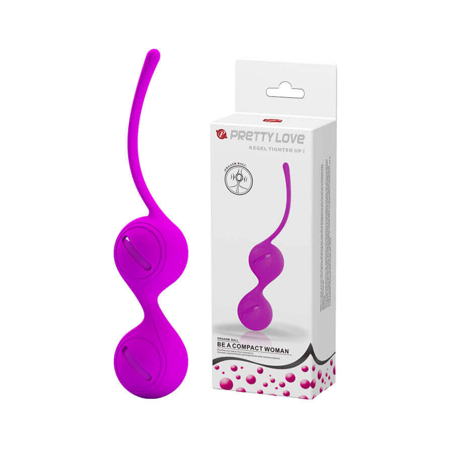 Bolas para Pompoarismo em Silicone Aveludado no Formato Anatômico com Alça de Segurança - Pretty Love Kegel Tighten Up I | Disponível em 2 Cores - 5