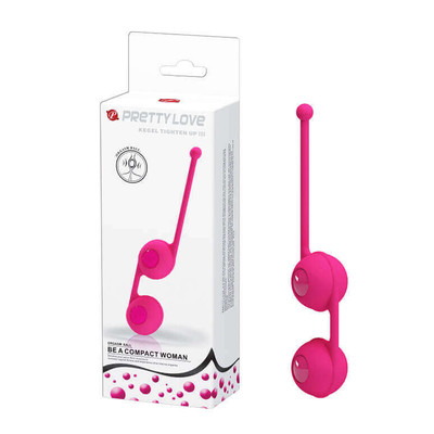 Bolas para Pompoarismo com Pesos internos que Vibra - Pretty Love Kegel Tighten Up III | Disponível em 2 Cores