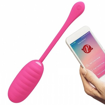 Cápsula Vibratória Recarregável em Silicone com 12 Modos de Vibração e App - Pretty Love Kirk II | 8 x 3,5 cm