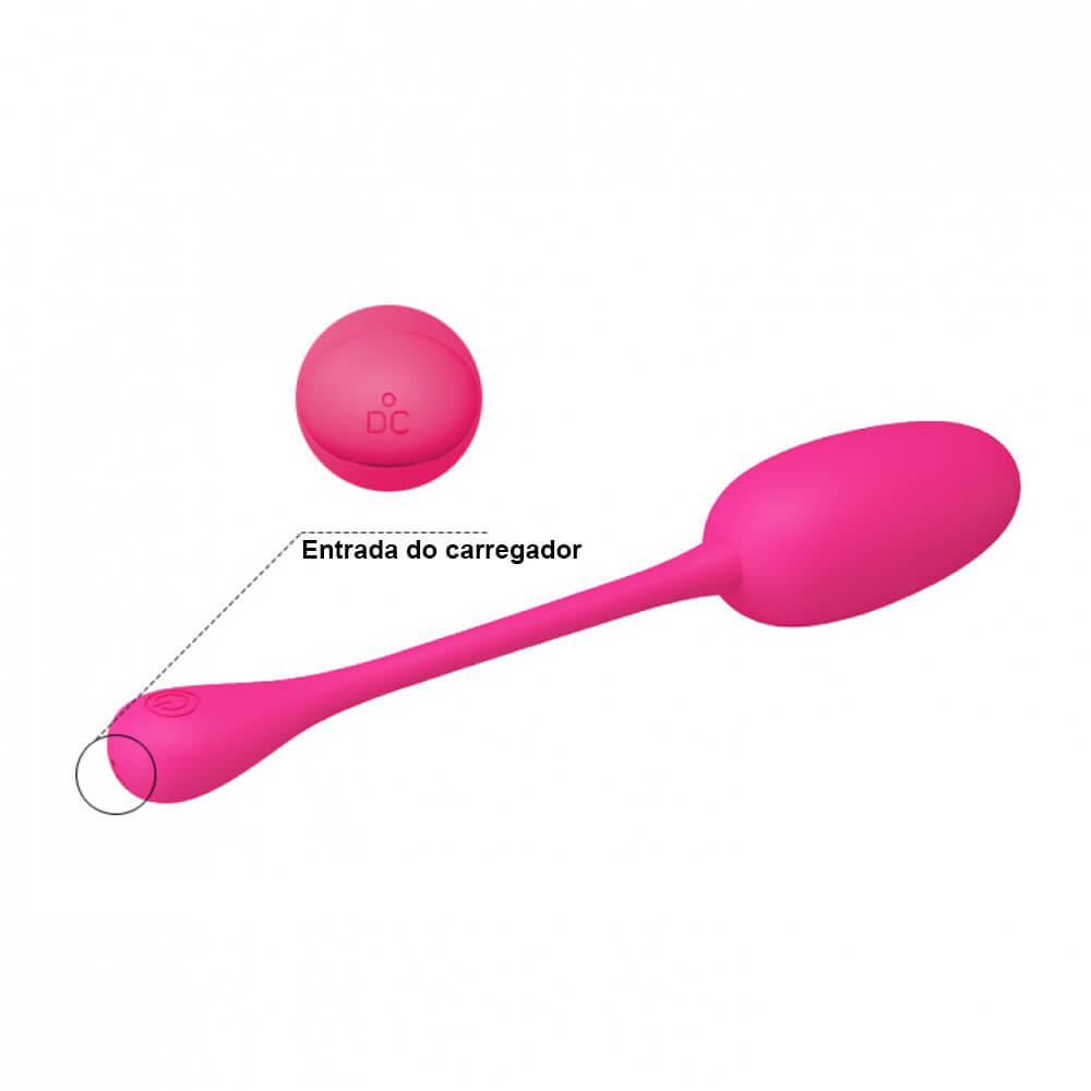 Cápsula Vibratória Recarregável em Silicone Soft Touch com 12 Modos de Vibração - Pretty Love Knucker - 7 x 3,2 cm - 5