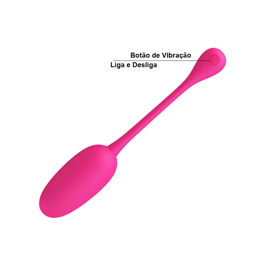Cápsula Vibratória Recarregável em Silicone Soft Touch com 12 Modos de Vibração - Pretty Love Knucker - 7 x 3,2 cm - 6