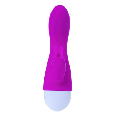 Mini Vibrador Recarregável em Silicone com Estimulador Clitoriano em Forma de Coelho e 30 Níveis de Vibração - Pretty Love Kyle - 15 x 3 cm