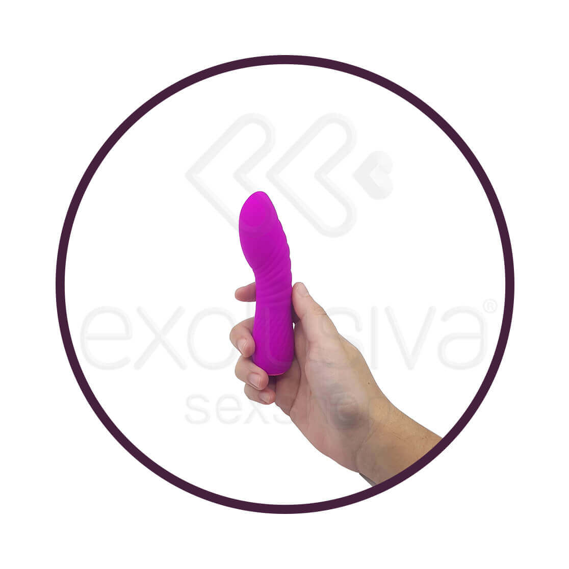 Pretty Love Leif - Vibrador Estimulador de Ponto G com Corpo em Relevos, Feito em Silicone com 12 Modos de Vibrações - 12 x 2,7 cm - 7