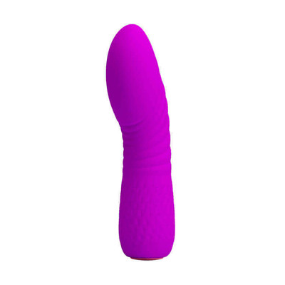 Foto 3 do produto Pretty Love Leif - Vibrador Estimulador de Ponto G com Corpo em Relevos, Feito em Silicone com 12 Modos de Vibrações - 12 x 2,7 cm