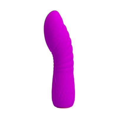 Foto 2 do produto Pretty Love Leif - Vibrador Estimulador de Ponto G com Corpo em Relevos, Feito em Silicone com 12 Modos de Vibrações - 12 x 2,7 cm