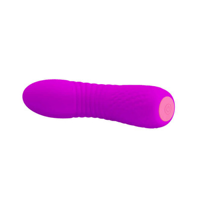 Foto 4 do produto Pretty Love Leif - Vibrador Estimulador de Ponto G com Corpo em Relevos, Feito em Silicone com 12 Modos de Vibrações - 12 x 2,7 cm