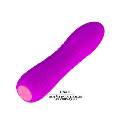 Foto 5 do produto Pretty Love Leif - Vibrador Estimulador de Ponto G com Corpo em Relevos, Feito em Silicone com 12 Modos de Vibrações - 12 x 2,7 cm