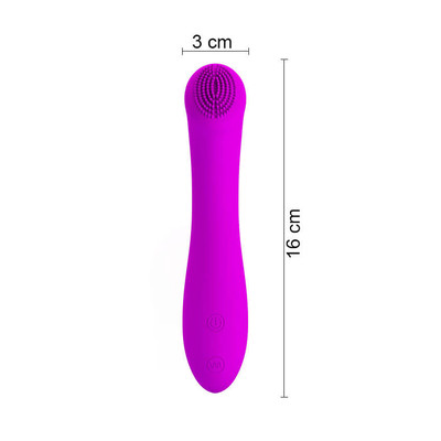 Foto 7 do produto Vibrador Estimulador de Clítoris Recarregável em Silicone com 30 Modos de Vibração - Pretty Love Len | 16 x 3 cm