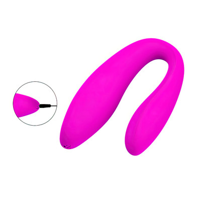 Foto 5 do produto Vibrador para Casal Recarregável com 10 Modos de Vibração, Resistente à Água e Controle Remoto - Pretty Love Letitia