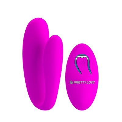 Foto 2 do produto Vibrador para Casal Recarregável com 10 Modos de Vibração, Resistente à Água e Controle Remoto - Pretty Love Letitia
