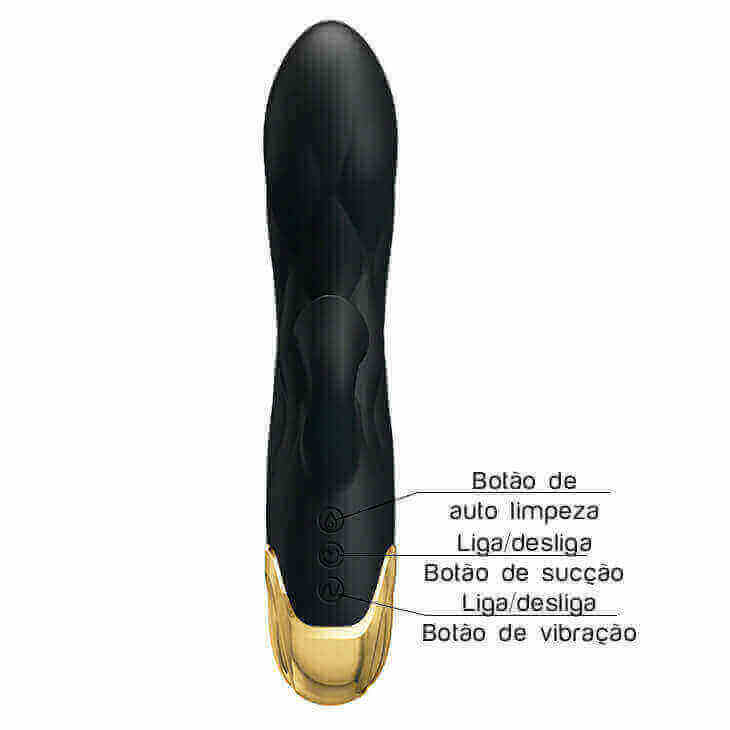 Vibrador Estimulador de Ponto G e Clítoris Recarregável em Silicone Ultra Macio com 7 Modos de Vibração e de Sucção - Pretty Love Liberators | 10,5 x 3,8 cm - 5