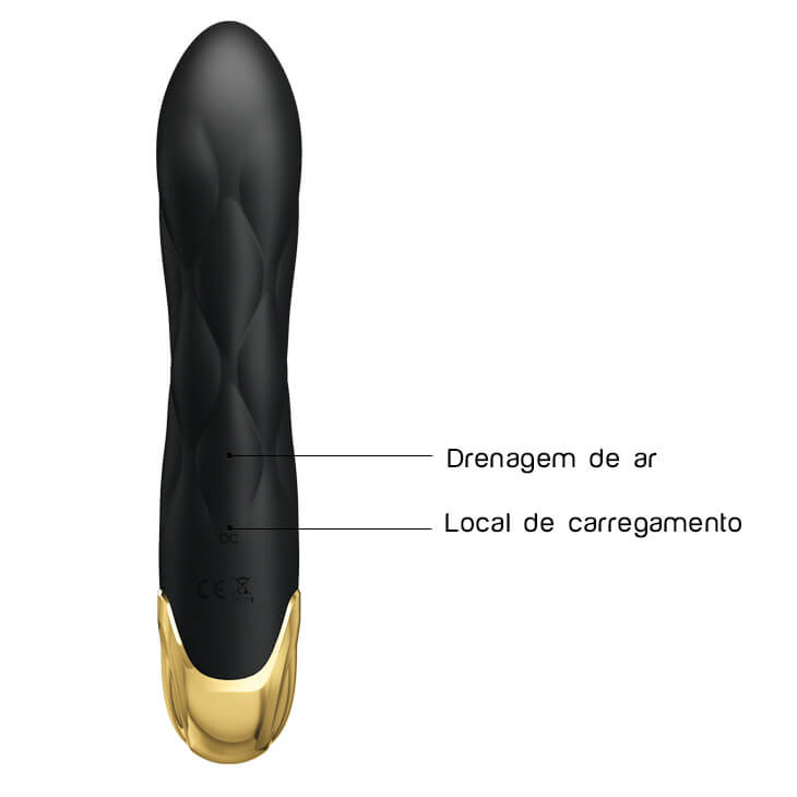 Vibrador Estimulador de Ponto G e Clítoris Recarregável em Silicone Ultra Macio com 7 Modos de Vibração e de Sucção - Pretty Love Liberators | 10,5 x 3,8 cm - 6