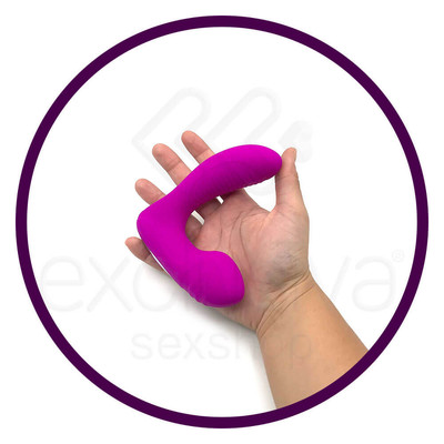 Estimulador de Próstata, Períneo e Ponto G em Silicone com 12 Modos de Vibração e Função Aquecimento - Pretty Love Lillian - 8,6 x 3,2 cm