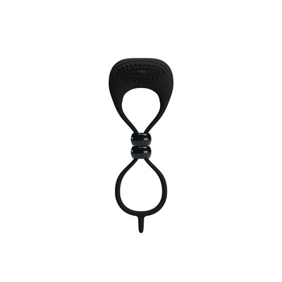 Foto 6 do produto Anel Prolongador de Ereção Duplo para Pênis e Escroto em Silicone com Estimulador de Clitóris e Vibração - Pretty Love Locker | 14 x 5 cm