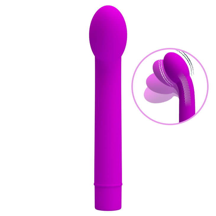 Vibrador Estimulador de Ponto G em Silicone com Ponta Vertebrada e 10 Modos de Vibração - Pretty Love Logan | 14,6 x 3 cm | Disponível em 2 Cores - 4