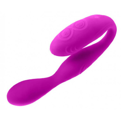 Foto 3 do produto Pretty Love Lust - Vibrador Recarregável de Dupla Estimulação com 30 Modos de Vibração, a Prova D'Água - 13,5 x 2,5 cm