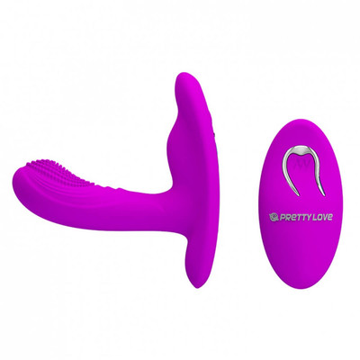 Foto 4 do produto Pretty Love Magic Fingers - Estimulador de Clítoris com Penetrador Estimulador de Ponto G, 12 Modos de Vibração e Controle Remoto - 9,5 x 2,3 cm