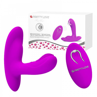 Foto 1 do produto Pretty Love Magic Fingers - Estimulador de Clítoris com Penetrador Estimulador de Ponto G, 12 Modos de Vibração e Controle Remoto - 9,5 x 2,3 cm