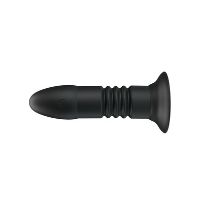 Foto 6 do produto Plug Anal Recarregável em Silicone com Controle Remoto Sem Fio, Função Memória, 4 Modos de Vibração e Movimento Vai e Vem - Pretty Love Magic Jingers | 15 x 3,5 cm