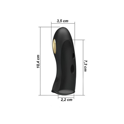 Foto 6 do produto Dedeira Recarregável em Silicone com 7 Modos de Vibração e Choque - Pretty Love Marico