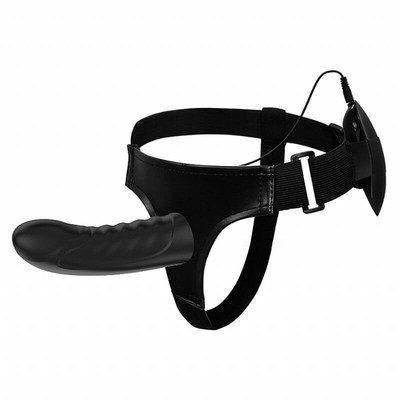 Foto 2 do produto Pretty Love Marvin - Cinta em Couro Sintético com Capa Peniana Estimuladora de Ponto G, Vibro Multivelocidade e Controle Remoto - Veste até o GG