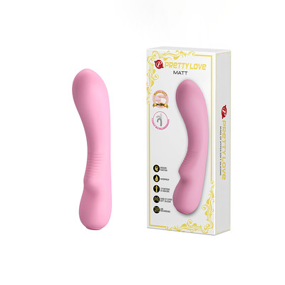 Vibrador Estimulador de Ponto G Recarregável em Silicone Super Macio e Flexível com 12 Modos de Vibração - Pretty Love Matt | 13,4 x 4 cm