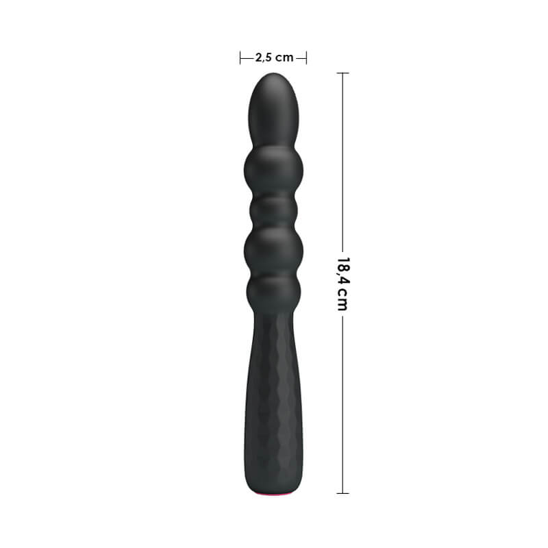 Vibrador de Ponto G Escalonado no Formato de Bastão com 12 Modos de Vibração - Pretty Love Monroe - 10,5 x 2,5 cm - 7