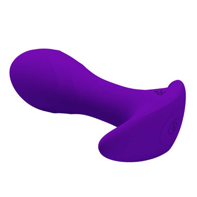Foto 3 do produto Plug Anal em Silicone com 12 Modos de Vibração, Função de Memória, Base de Segurança e Recarregável - Pretty Love Anal Plug Massager | Disponível em 2 Cores