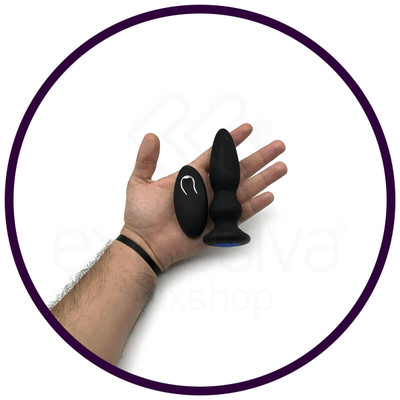 Plug Anal em Silicone com Formato Cônico e 12 Modos de Vibração com Controle Remoto sem Fio - Pretty Love Mr Play III | 10,6 x 3,4 cm