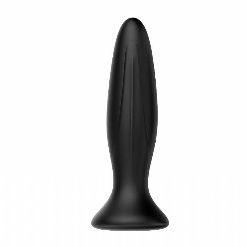 Massageador Plug Anal com Vibro Recarregável em Silicone com 12 Modos de Vibrações - Pretty Love Mr Play - 10,3 x 3,2 cm - 2