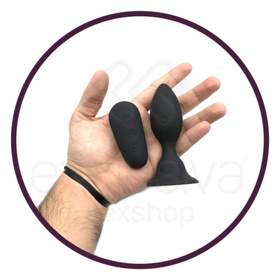 Plug Anal com Vibro Recarregável em Silicone com Controle Remoto - Pretty Love Mr Play | 7,2 x 2,9 cm