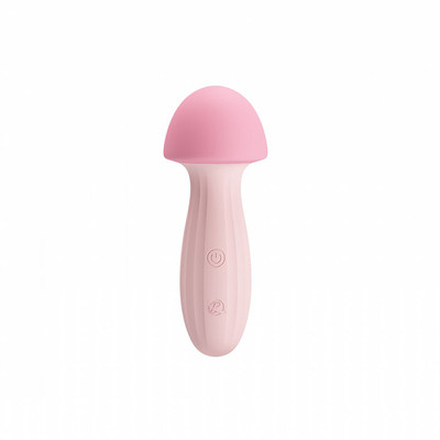 Foto 2 do produto Vibrador com Formato de Cogumelo em Silicone, 12 Modos de Vibração e Recarregável - Pretty Love Mushroom | 13,2 x 4,9 cm