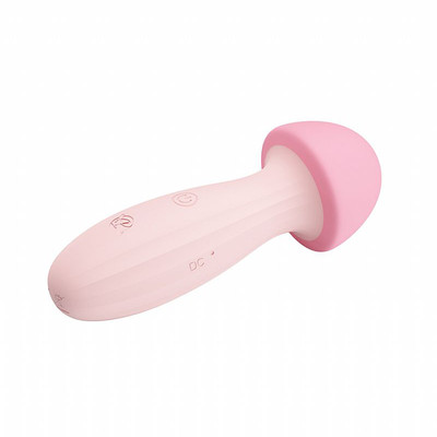Foto 3 do produto Vibrador com Formato de Cogumelo em Silicone, 12 Modos de Vibração e Recarregável - Pretty Love Mushroom | 13,2 x 4,9 cm