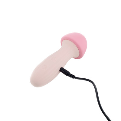 Foto 6 do produto Vibrador com Formato de Cogumelo em Silicone, 12 Modos de Vibração e Recarregável - Pretty Love Mushroom | 13,2 x 4,9 cm