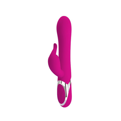 Foto 2 do produto Vibrador Estimulador de Ponto G e Clítoris em Silicone com 12 Modos de Vibração, Ponta Inflável e Recarregável - Pretty Love Neil | 14 x 3,8 cm
