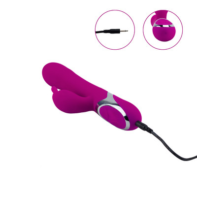 Foto 7 do produto Vibrador Estimulador de Ponto G e Clítoris em Silicone com 12 Modos de Vibração, Ponta Inflável e Recarregável - Pretty Love Neil | 14 x 3,8 cm