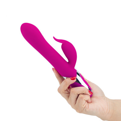 Vibrador Estimulador de Ponto G e Clítoris em Silicone com 12 Modos de Vibração, Ponta Inflável e Recarregável - Pretty Love Neil | 14 x 3,8 cm