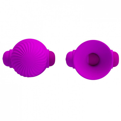 Foto 4 do produto Pretty Love Nipple Sucker - Estimulador Duplo de Mamilos Recarregável com Sucção e 12 Modos de Vibração - 7,5 x 4,5 cm
