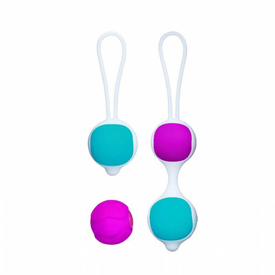 Foto 2 do produto Bolas com Peso para Pompoar em Silicone Soft Touch e Alça de segurança - Pretty Love Orgasmic Ball
