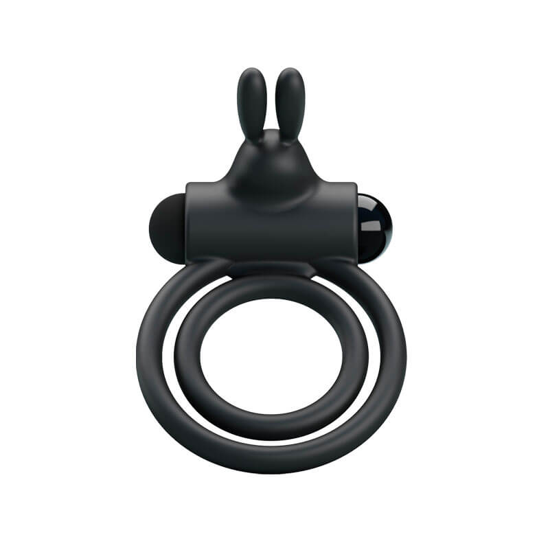 Pretty Love Osmond - Anel Peniano Duplo em Silicone com Cápsula Vibratória em Vibração Única - 6,5 x 4,9 cm - 3