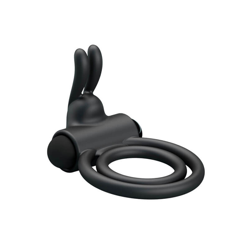 Pretty Love Osmond - Anel Peniano Duplo em Silicone com Cápsula Vibratória em Vibração Única - 6,5 x 4,9 cm - 4