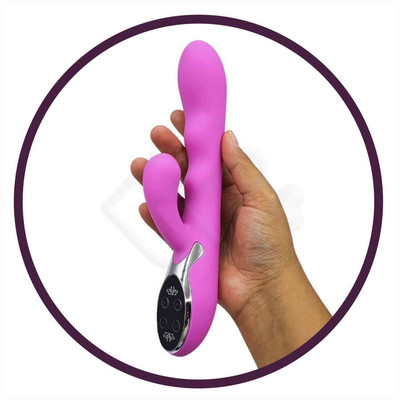 Foto 9 do produto Vibrador com Estimulador de Ponto G e Clitóris com 10 Modo de Vibrações e 3 Níveis de Intensidade - Pretty Love Passion | 13 x 3,5 cm | Disponível em 2 Cores