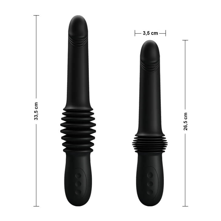 Vibrador de Ponto G Recarregável em Silicone com Vibração e 3 Movimentos de Vai e Vem - Pretty Love Pazuzu - 15,5 x 3,5 cm | Disponível em 2 Cores - 4