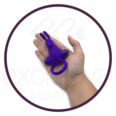 Anel Peniano com Estimulador de Clítoris em Forma de Coelho e 10 Modos de Vibração - Pretty Love Penis Ring I | 10,5 x 6,5 cm | Disponível em 2 Cores