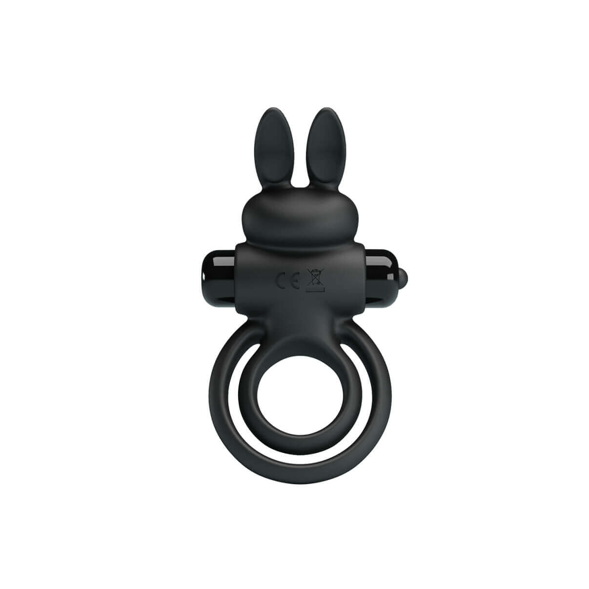Anel Peniano e Escrotal com Estimulador de Clítoris em Forma de Coelho e 10 Modos de Vibração - Pretty Love Penis Ring III - 11,5 x 6,5 cm | Disponível em 2 Cores - 6