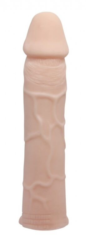 Capa Peniana Extensora em TPR com Preenchimento na Ponta e Anel Escrotal - Pretty Love Penis Sleeve | 11,5 x 3,0 cm - 2